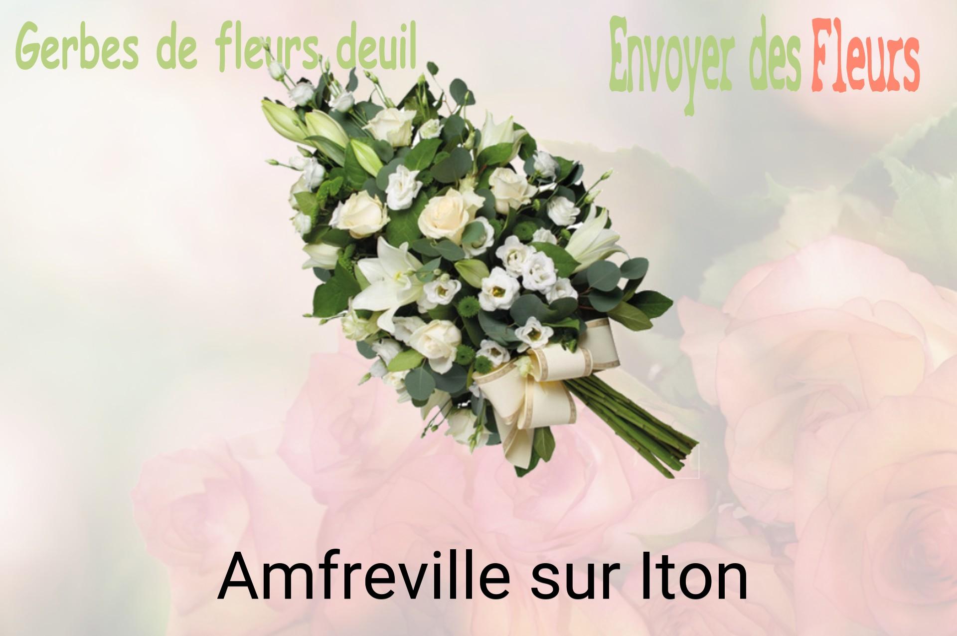 Gerbe de fleurs de deuil livrée à Amfreville-sur-Iton